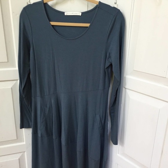 Peruvian Connection Blue Long Sleeve Dress - Picture 10 of 16